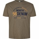 North 56°4 T-skjorte Med Print Oliven Grønn thumbnail