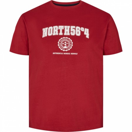 North 56°4 T-skjorte Printed Rød XXL-8XL