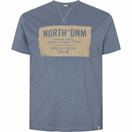 North 56°4 T-skjorte Printed Oliven/lyseblå XXL-6XL