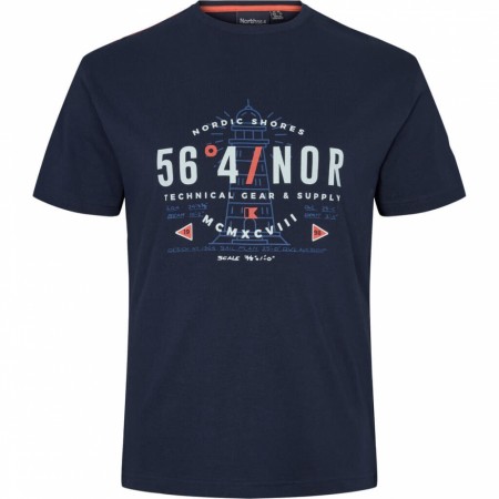 North 56°4 T-skjorte Marineblå XXL-8XL