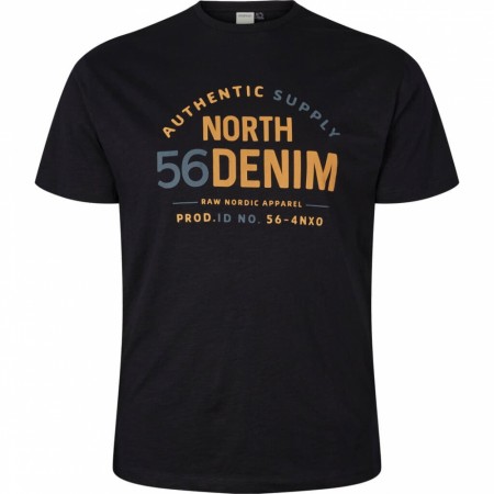 North 56°4 T-skjorte Med Print Svart