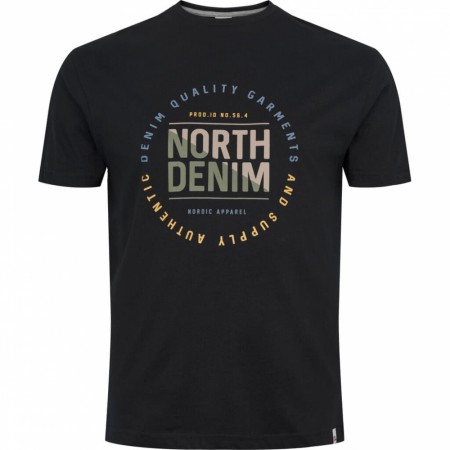 North 56°4 Black T-skjorte med trykk XXL-8XL