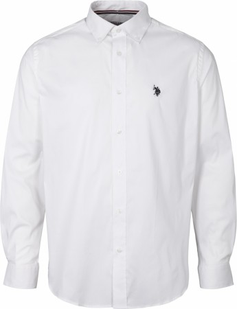 U.s Polo Assn Hvit calypso stretch skjorte S-XXL